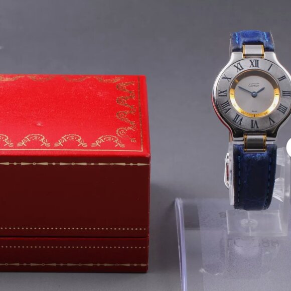 Cartier Limited Edition Blue Strap Ladies Watch - Picture 4 of 6